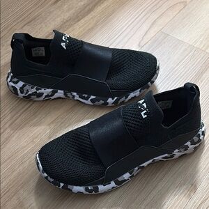 APL Black leopard Slip-On Sneakers